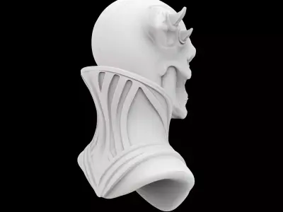 Alien Shaman Bust 3D Print Model 3D print model purchase