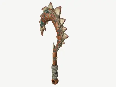 Bone Blade Low-poly 3D model