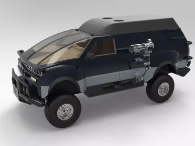 Truck from the movie Tango and Cash 3D model