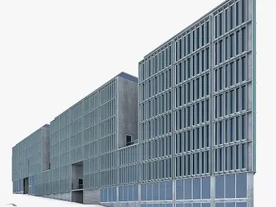 Office Building 04 Low-poly 3D model