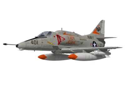 Douglas A-4F Skyhawk 3D model