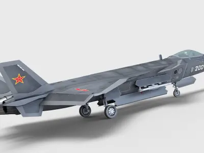 Chengdu J-20 3D model