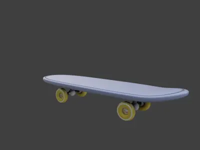 Surf Skateboard Low-poly 3D model