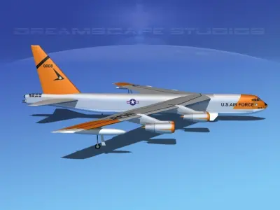 Boeing B-52C Stratofortress V06 3D model