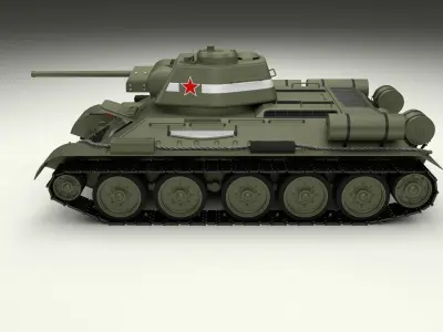Eastern Front Armor Pack with Interior v2 3D model