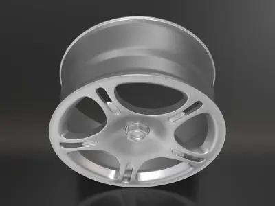3D model Wheel silver 3D model