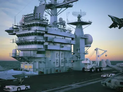 USS Nimitz Bundle 3D model