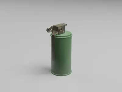 3D Smoke Grenade Military Model  Low-poly 3D model