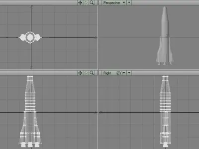 Rocket Missile - Atlas 3D model