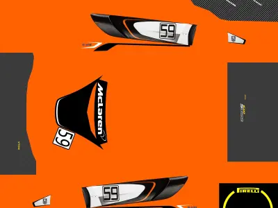 McLaren 650S GT3 2014 Free 3D model