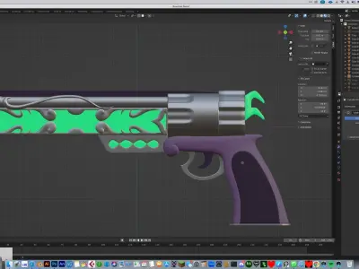 Fantasy Magic Scifi Revolver Free 3D model