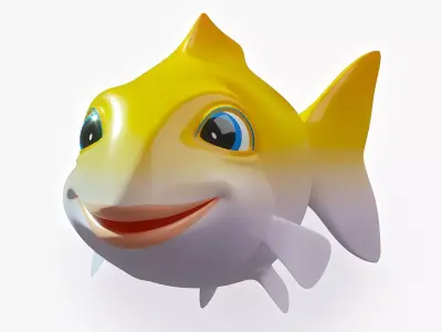 Small Fish Animated Low-poly 3D model