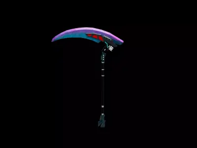 Spinal slicer weapon Low-poly 3D model