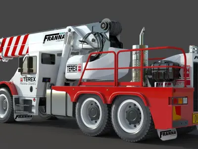 Franna 40t Crane 3D model purchase