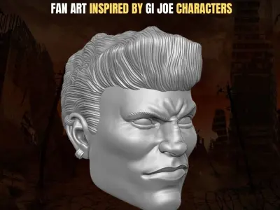 Road Pig Fan art Heads for action figures 3D print model