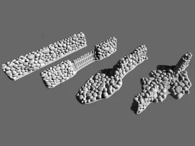 Stone wall Free 3D print model