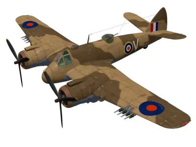 Bristol Beaufighter  MKVI 3D model