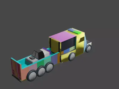 truck dry  fight 3 3D model