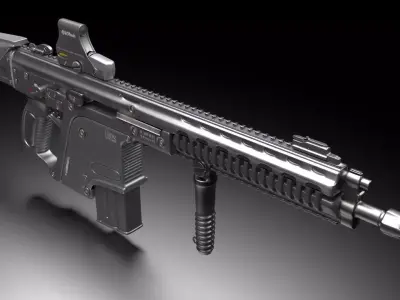 Heckler and Koch G56 - automatic rifle 3D model