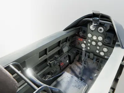 Airplane Cockpits Low-poly 3D model