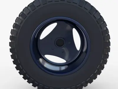 Range Rover Classic Wheel BF Goodrich Mud 3D model