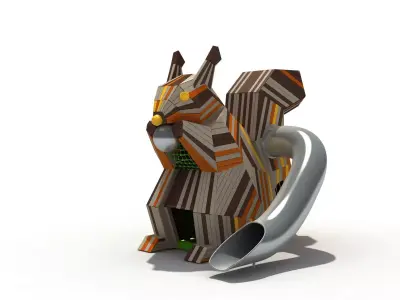 Kids outdoor commercial play structure 3D model 3D model