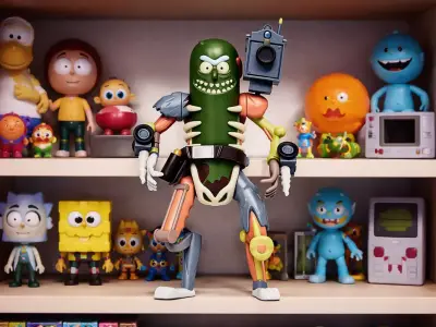 Cartoon Sci Fi Mutant Character Model 3D model