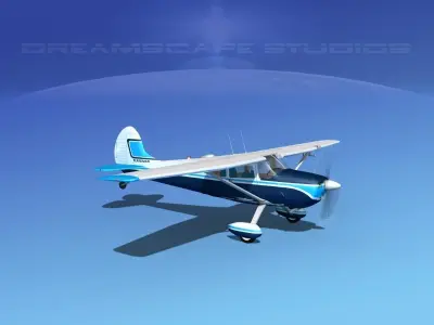 Cessna 170 V06 3D model