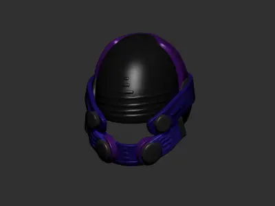 helmet high poly sculpt 3d printable  3D model 183