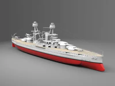 USS Arizona 3D model