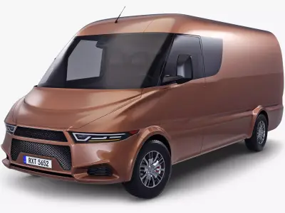 Generic Commercial Cargo Van v 1 3D model