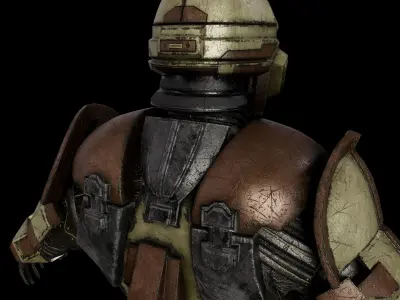 Sci-Fi Super Soldier Low-poly 3D model