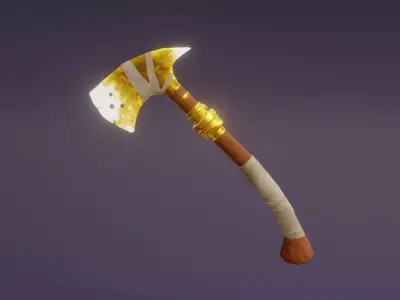 Light Axe - Holy Axe - Model 01 Low-poly 3D model