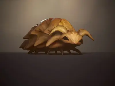 Fantasy beetle - Game Ready Low-poly 3D model Low-poly 3D model