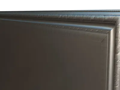 Balinese picture green frame great battle scene Low-poly 3D model