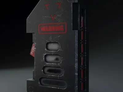 Hardsurface detonator Free low-poly 3D model