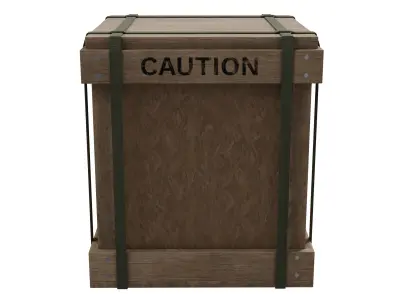 Military Cargo Box - Low Poly Game Ready Low-poly 3D model