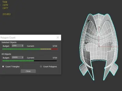Helmet-base mesh Free low-poly 3D model