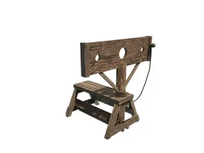 Stocks Low-poly 3D model