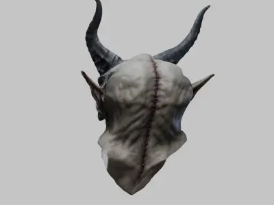 Demon Bust - 3D Model Low-poly 3D model