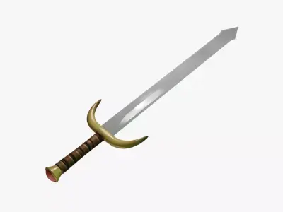 Fantasy GoldenSword 3D model