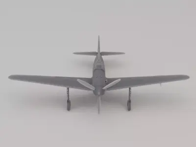 Kawasaki Ki-61 Hien Tony Fighter Japan WWII 1942 3D print model