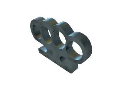 Knuckleduster v1 003 Low-poly 3D model