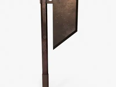 Steel Axe V2 Low-poly 3D model