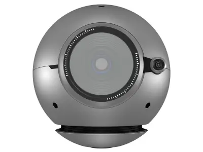 Drone silver Low-poly 3D model