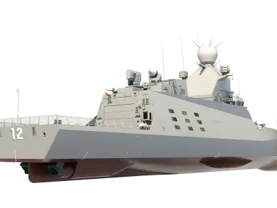 Corvette Class Ship 3D model