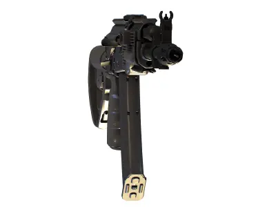 Kalashnikov Assault Rifle AK-300 Gun AKs AKM Low-poly 3D model