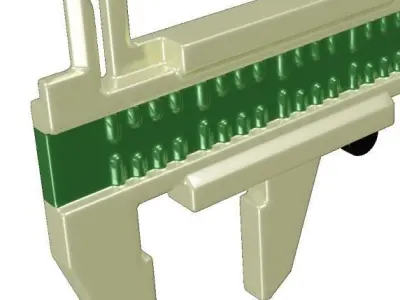 Marvelous Vernier Caliper Toy Low-poly 3D model