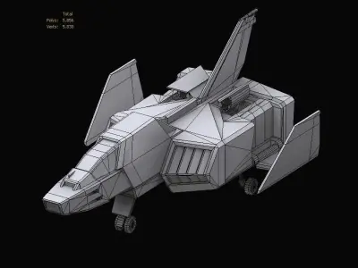 Gundam EF Corefighter model 3D model
