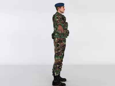 Turkish soldier 3D model